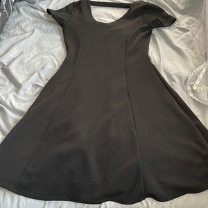 Black Short-Sleeve Dress